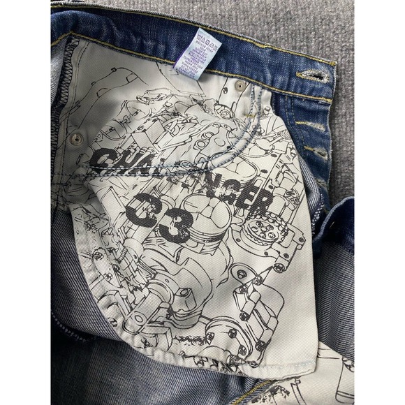 PRPS Bruised Never Broken Jeans 33 Mens Blue USA Cotton‎ Selvedge Baggy Loose - Picture 9 of 16